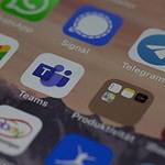 iphone screen with icons on screen