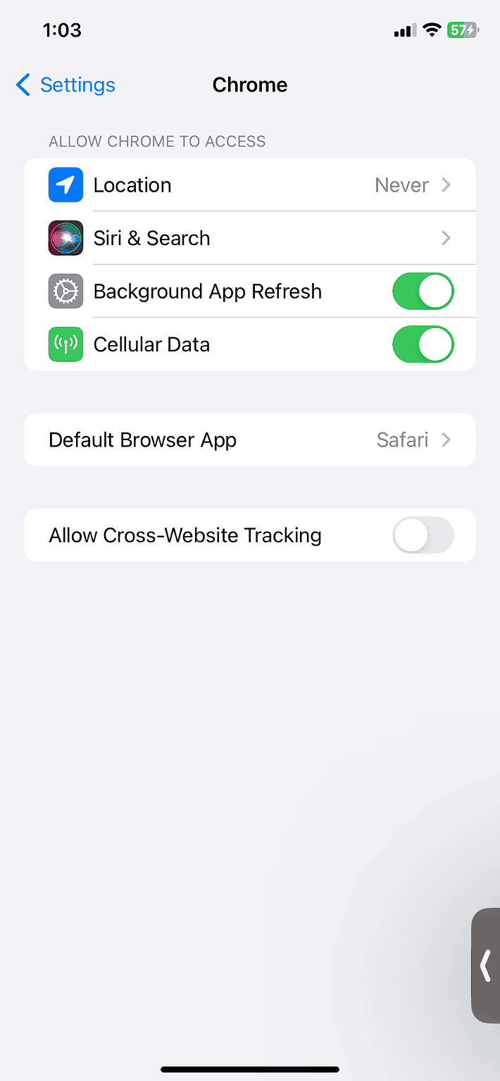 set default browser iphone ios 16