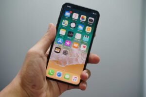 half of my iphone screen is not working