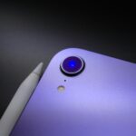 a close up of the back of a cell phone