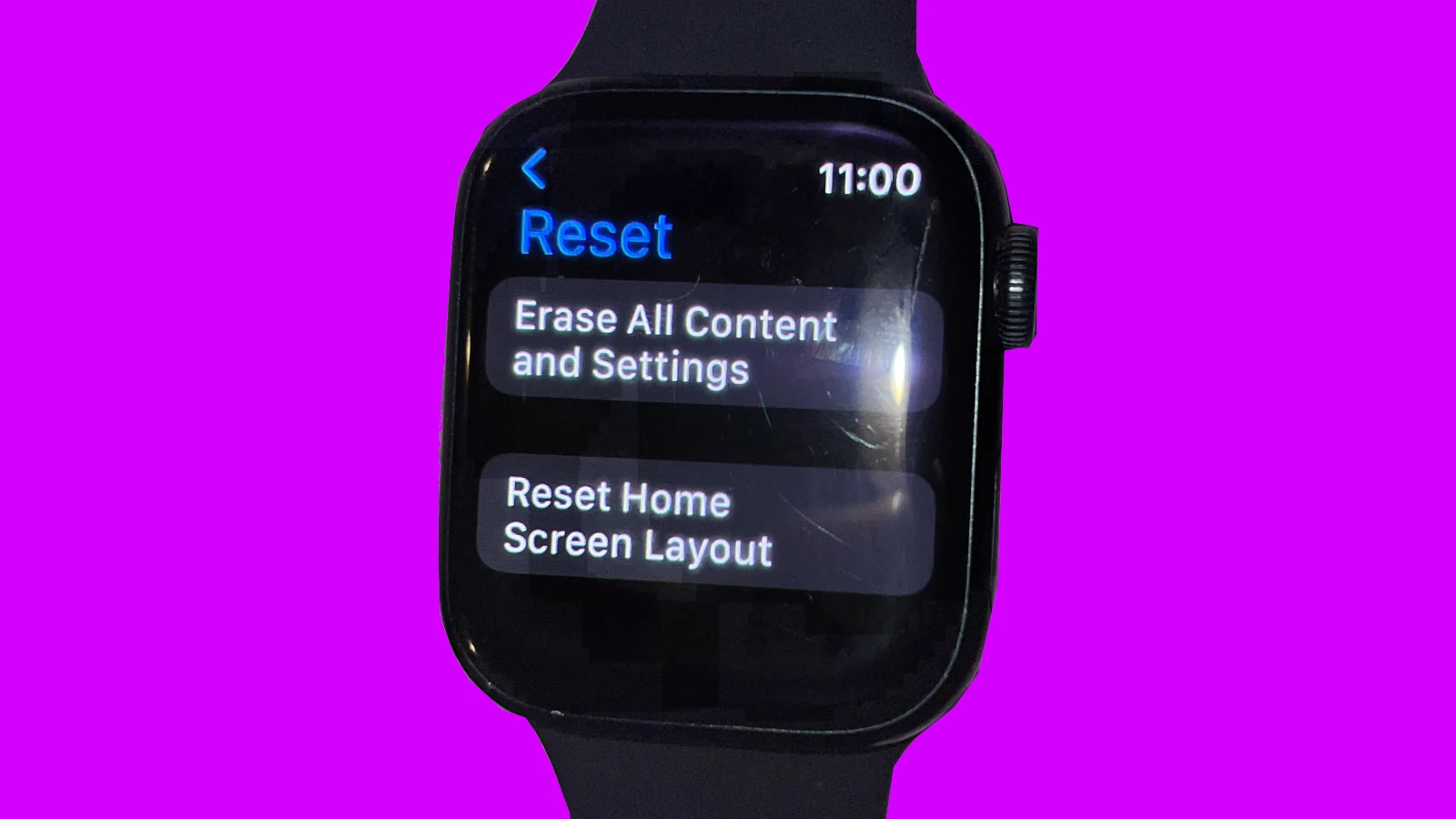 Factory Reset Apple Watch