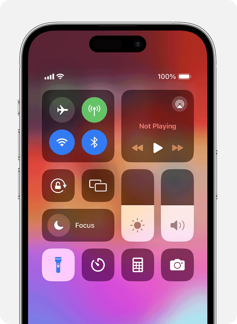 Torch on iphone hotsell