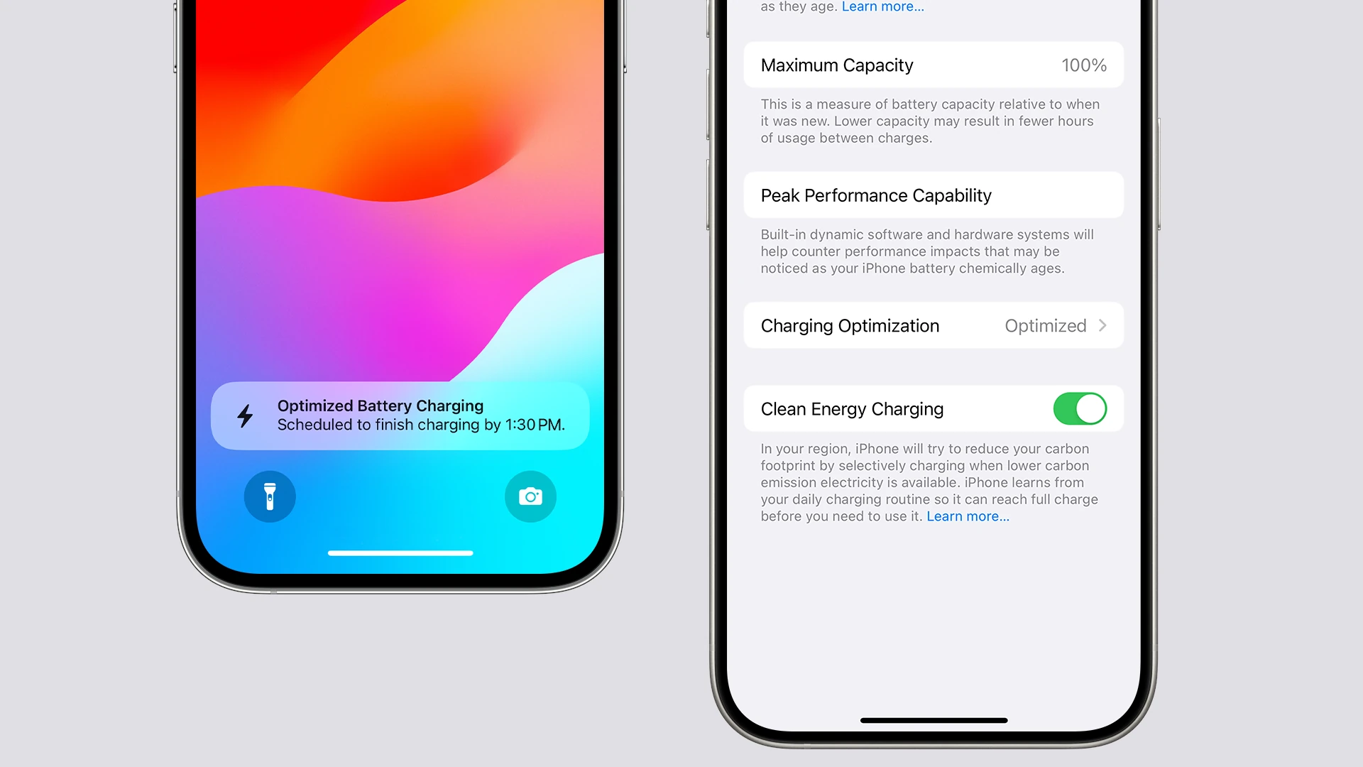 iPhone Optimized Charging