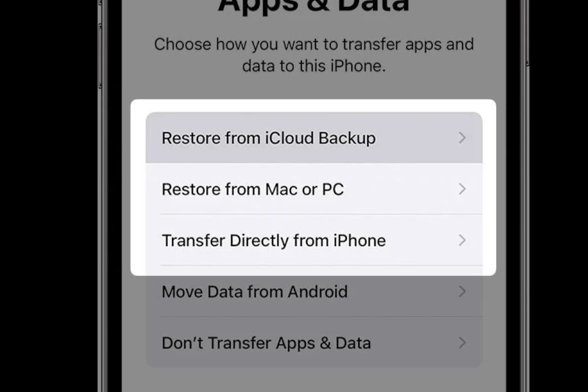 iPhone Restore Options