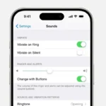 iPhone Sound Haptics Vibration