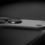 Close-up of a smartphone camera array