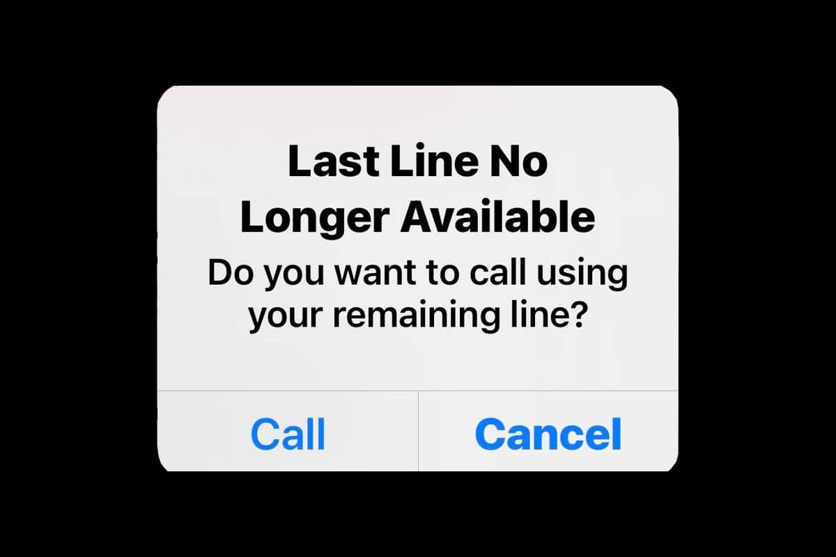 Last Line No Longer Available