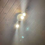 safari ipad full screen mode a light fixture on a ceiling