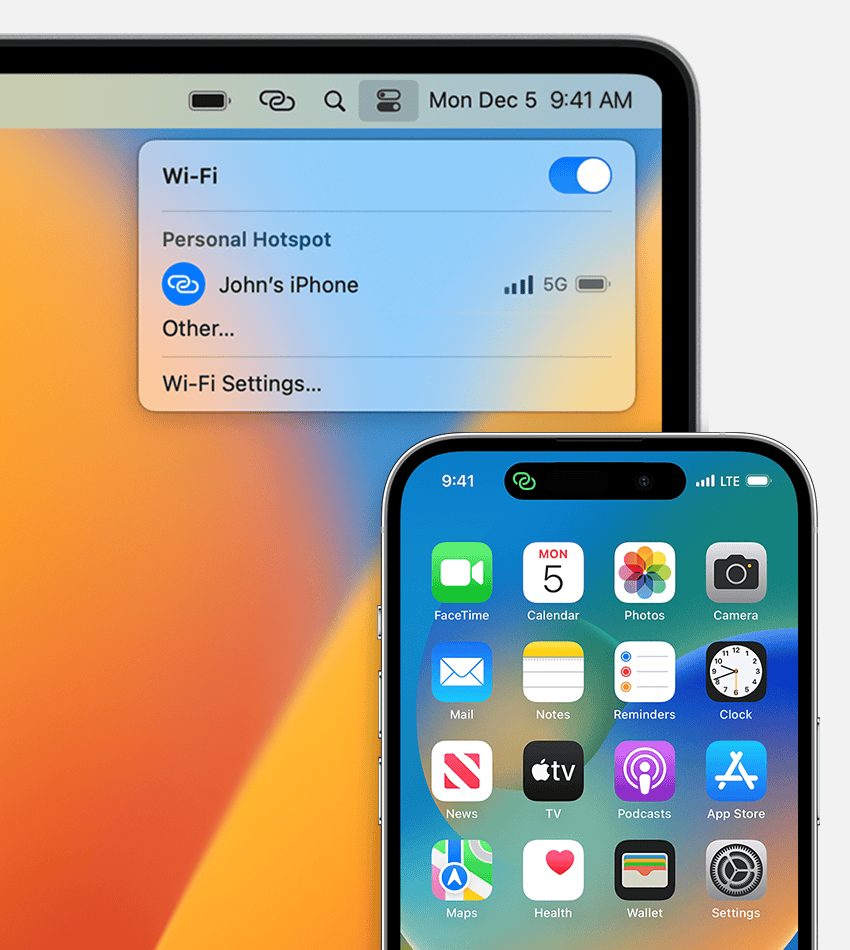 iPhone Instant Hotspot