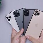 two space gray and two silver iPhone 11's