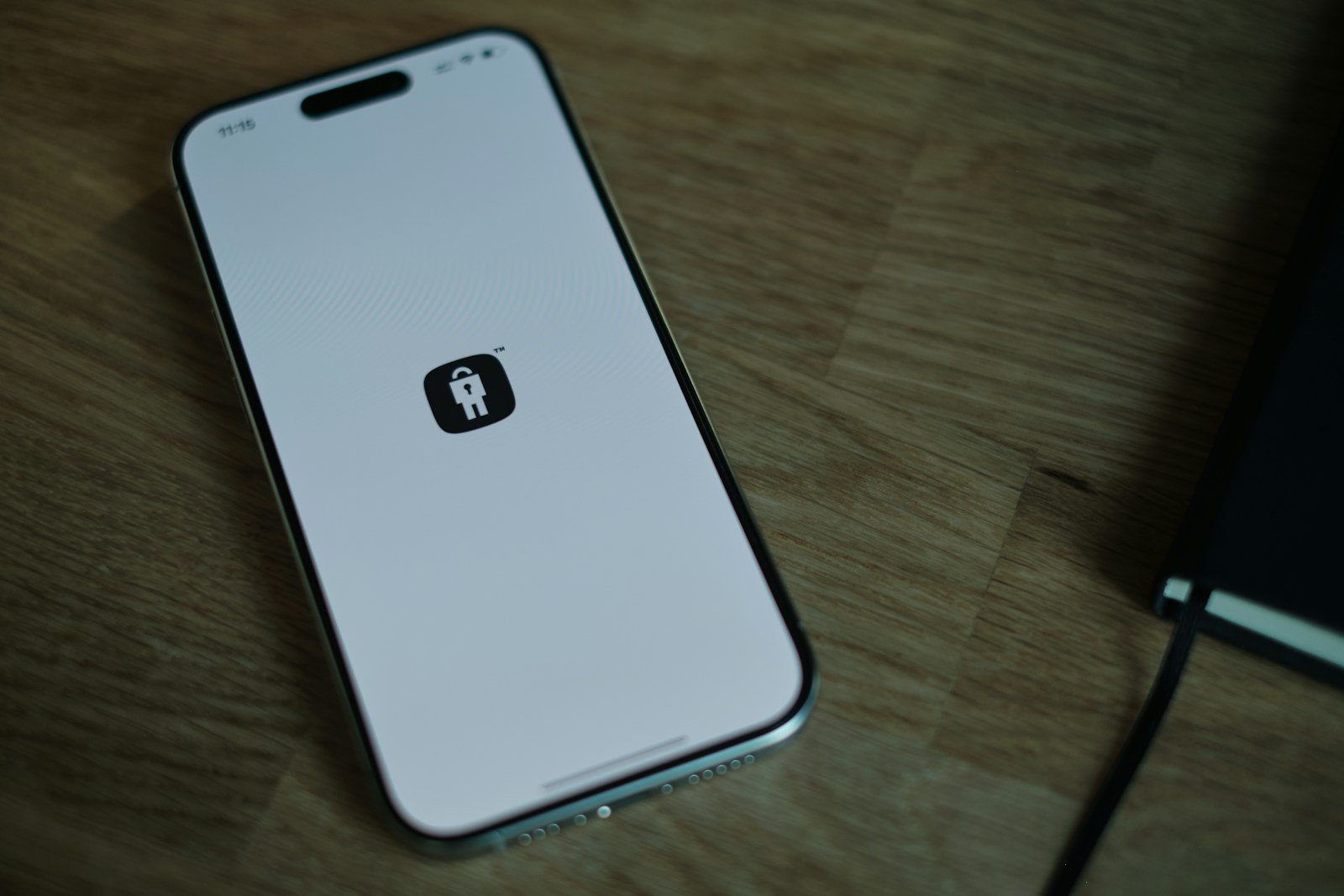 A close up of a cell phone on a table