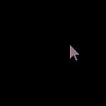 cursor on black background