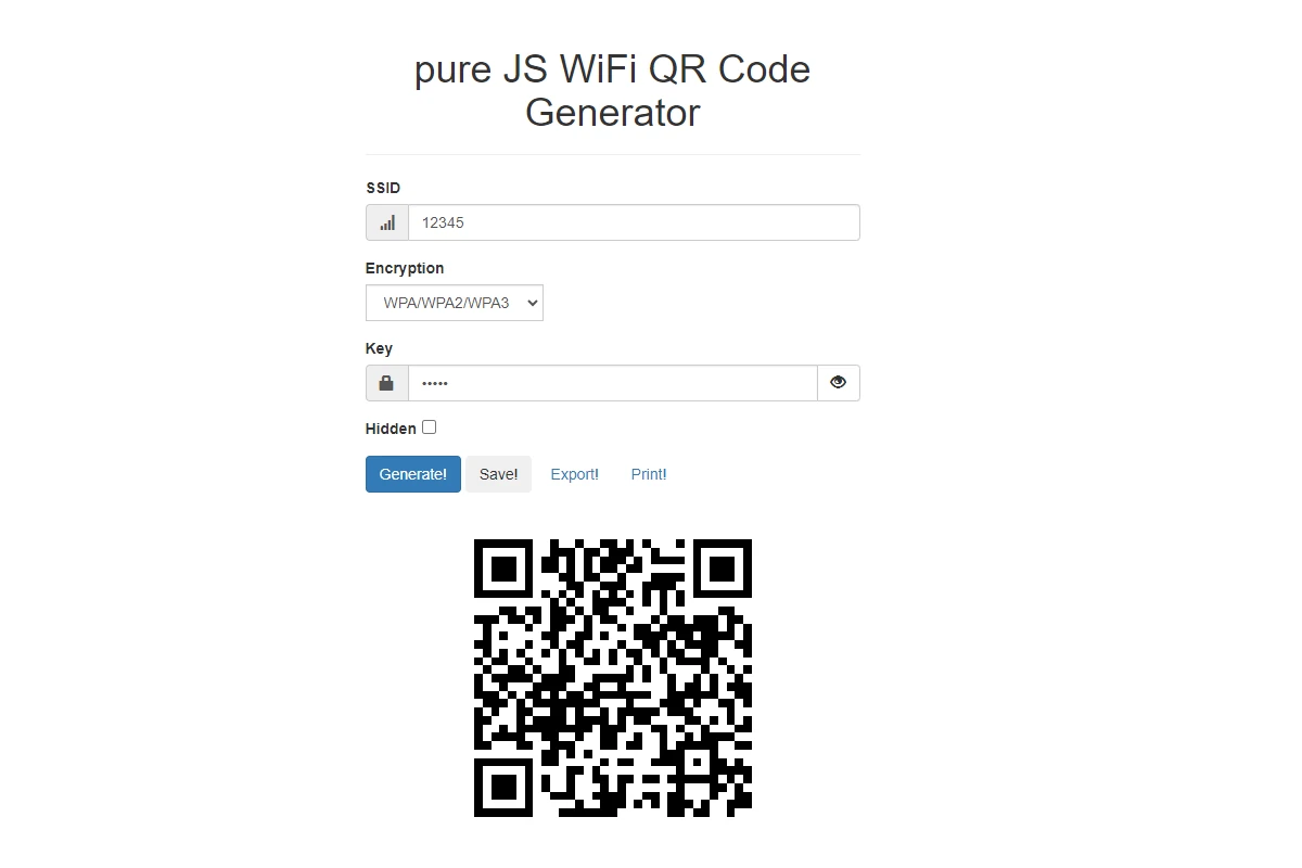 WiFi QR Code